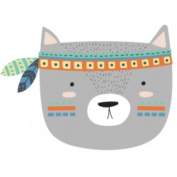 Sticker chaton indien