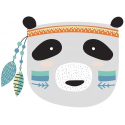 Sticker panda indien
