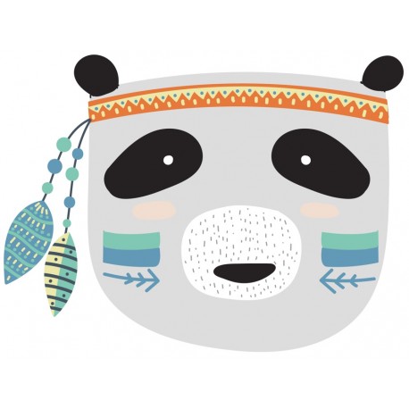 Sticker panda indien