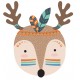 Sticker renne en indien