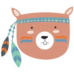 Sticker animal en indien