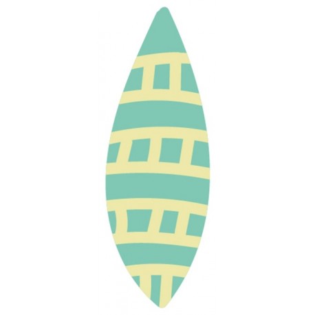 Sticker plume vert jaune