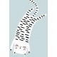 Sticker chaton comme un zebre