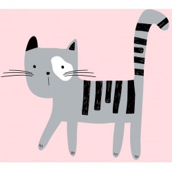 Sticker chat en vache