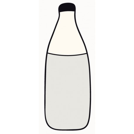 Sticker chat boit son verre