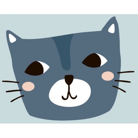 Sticker chat s'endort part terre