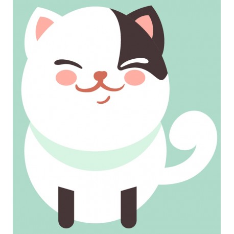 Sticker pastel noir arc en ciel