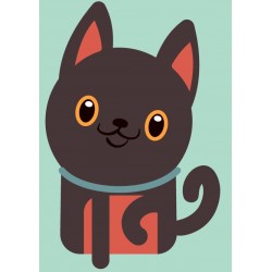 Sticker chat sourire