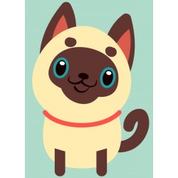 Sticker chat dort debout