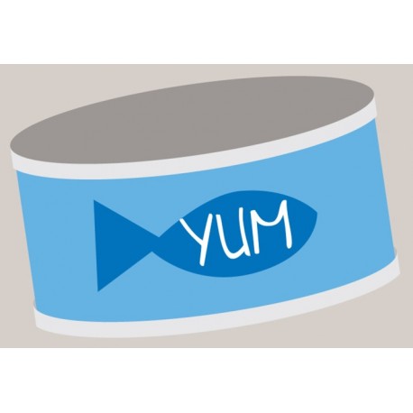 Sticker chat tout blanc