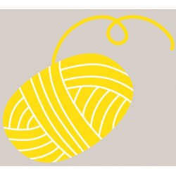 Sticker chat gris joue