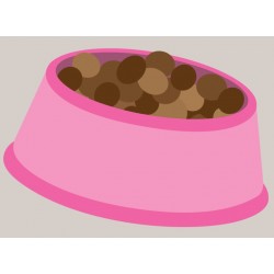 Sticker chat mignon attend sagement