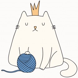 Sticker canne peche pour chat