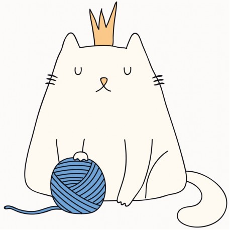 Sticker canne peche pour chat