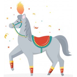 Sticker acrobate dans les airs