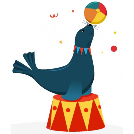 Sticker cheval en equilibre