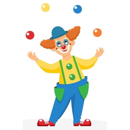 Sticker magicien avec son lapin