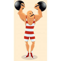 Sticker homme tres fort