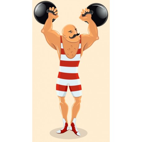 Sticker clown fait grimace