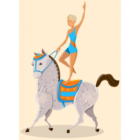 Sticker jongleur sur velo