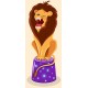 Sticker dompteur de lions