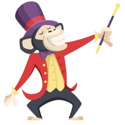 Sticker singe magicien