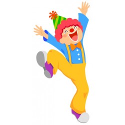 Sticker clown sourire