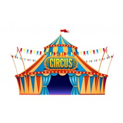 Sticker clown rigolo