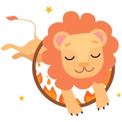 Sticker petite souris equilibriste