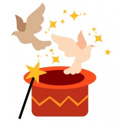 Sticker saut lion anneaux en feu