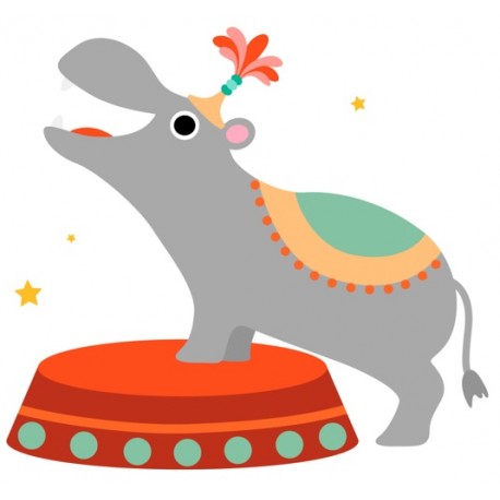 Sticker perroquet en trotinette