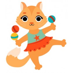 Sticker raton en scooter