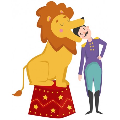 Sticker singe avec ballon