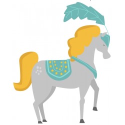 Sticker homme dans gueule du lion