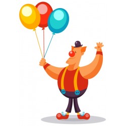 Sticker elephant ballon jaune