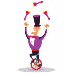 Sticker monsieur jongleur