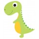 Sticker dinosaure bebe noir