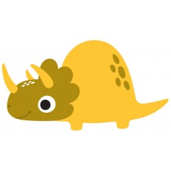 Sticker dinosaure triceratops