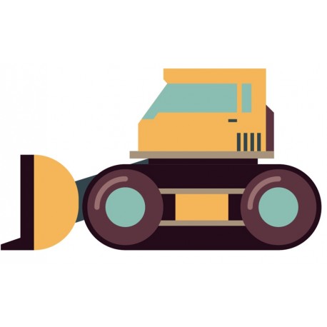 Sticker engin de chantier