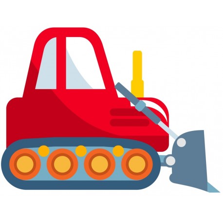 Sticker bulldozer