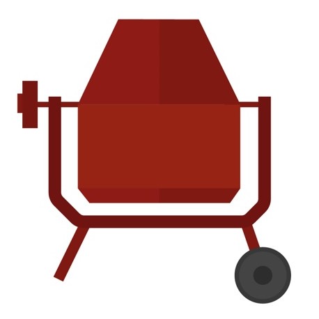 Sticker personnage avec pelle