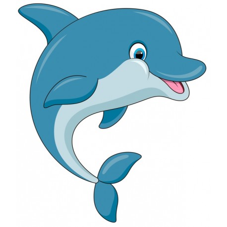 Sticker dauphin saute
