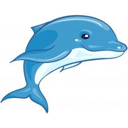 Sticker dauphin maquiller