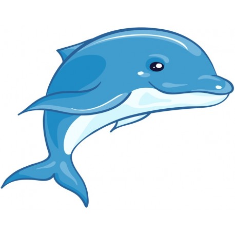 Sticker dauphin maquiller