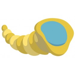 Sticker coquillage de mer