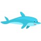 Sticker dauphin de profil
