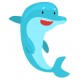 Sticker dauphin comme flipper