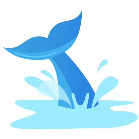 Sticker dauphin saute ballon