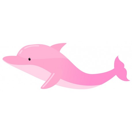 Sticker dauphin joue avec ballon