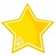 Sticker etoile jaune nuance